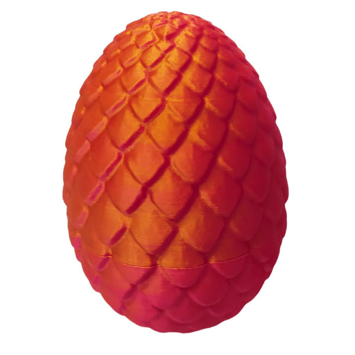 3D Printed Dragon Egg - Two - Tone Red & Gold - Something Different Gift Shop