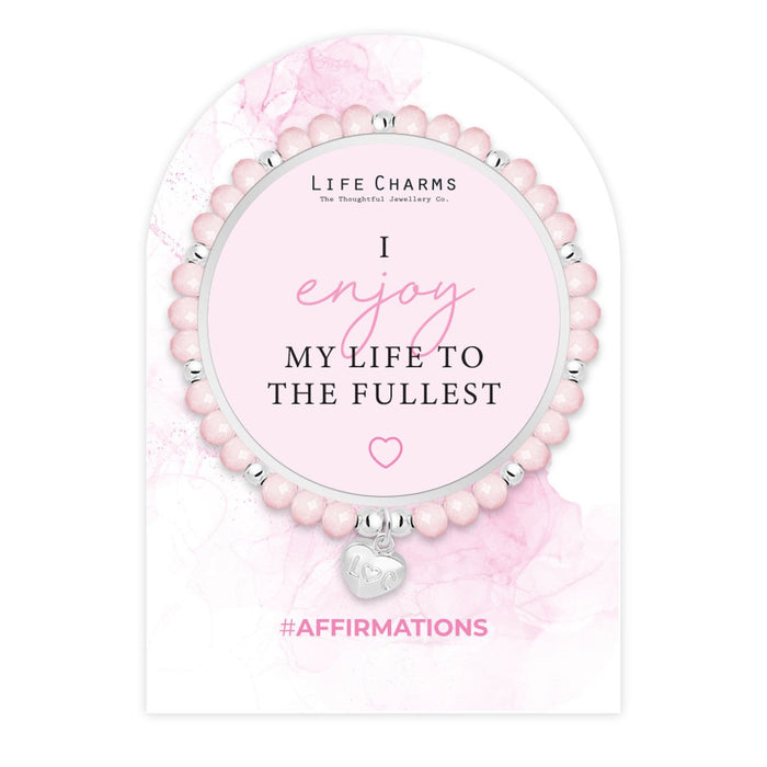 Affirmation Bracelet - Enjoy My Life - Something Different Gift Shop