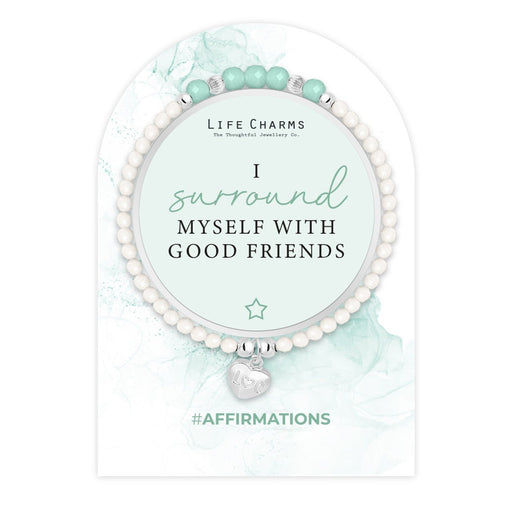 Affirmation Bracelet - Good Friends - Something Different Gift Shop