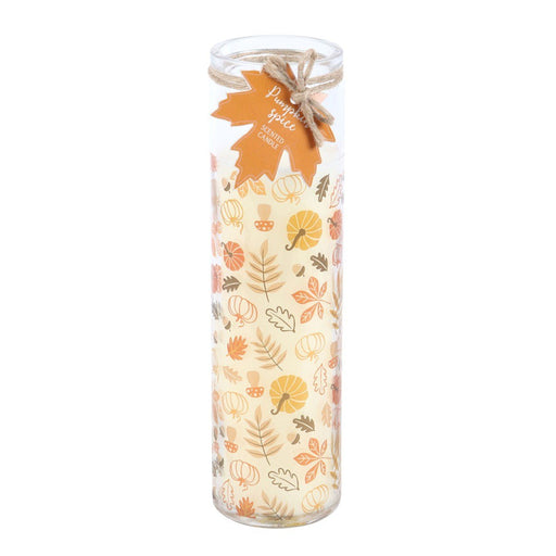 Autumn Leaves Pumpkin Spice Tube Candle - Something Different Gift Shop