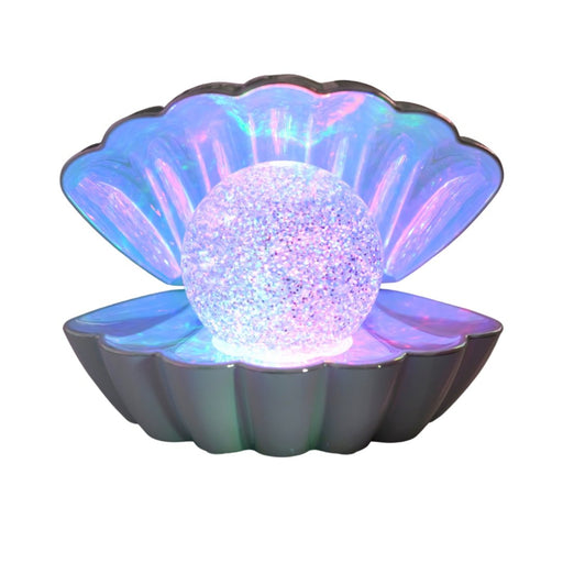 Colour LED Clam - Mint Pearl - Something Different Gift Shop