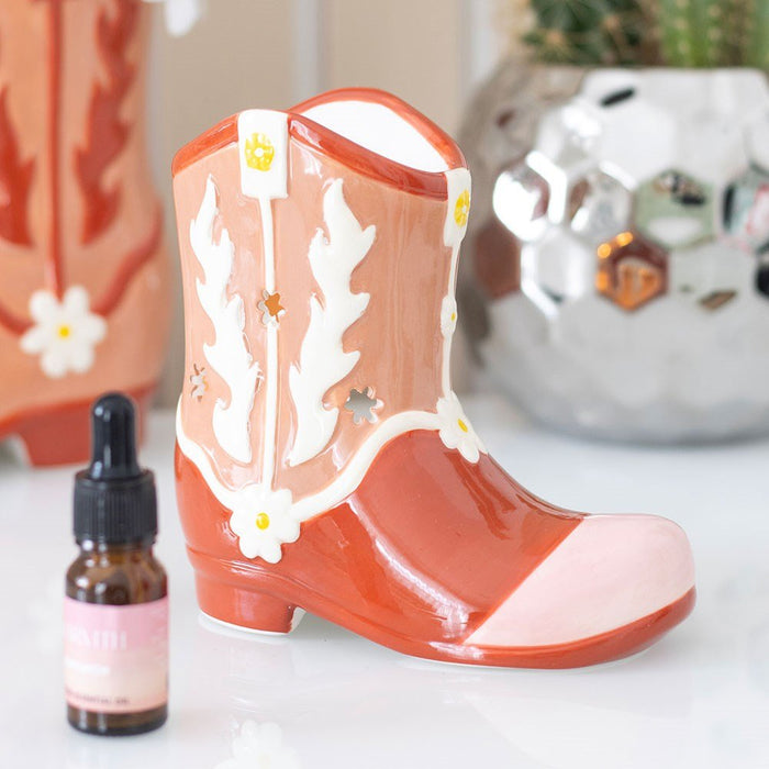 Cowboy Boot Oil Burner and Wax Warmer - Something Different Gift Shop