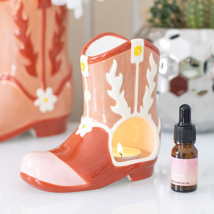 Cowboy Boot Oil Burner and Wax Warmer - Something Different Gift Shop