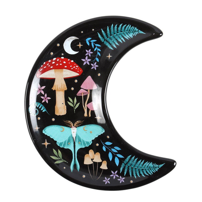 Dark Forest Crescent Moon Trinket Dish - Something Different Gift Shop