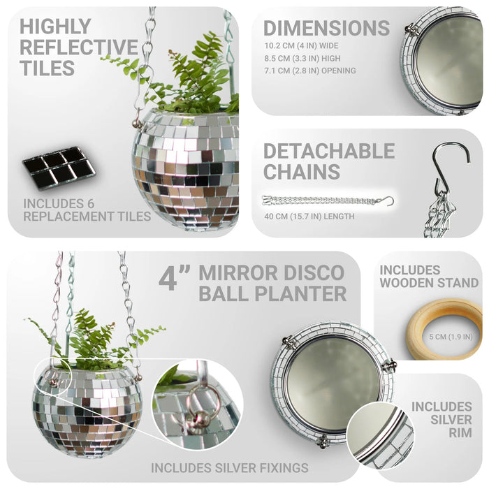 Disco Ball Hanging Planter - Something Different Gift Shop