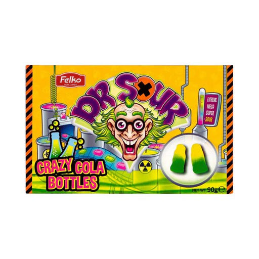 Dr Sour Crazy Cola Bottles Theatre Box 90g - Something Different Gift Shop