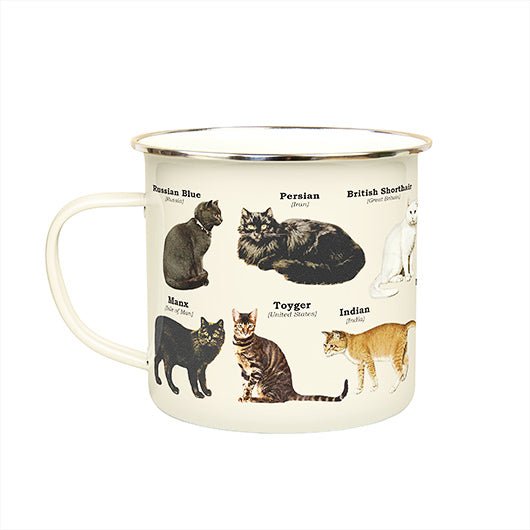 Enamel Mug - Cats - Something Different Gift Shop