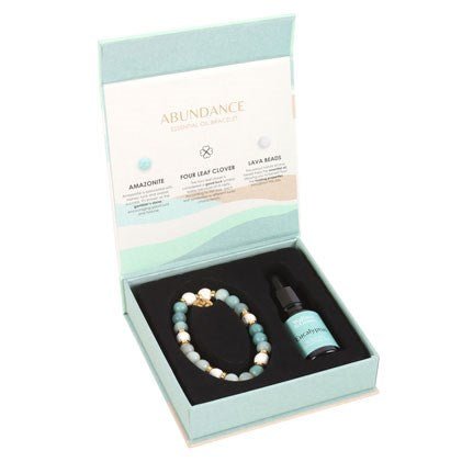 Essential Oil Gemstone Bracelet Kit - Amazonite - Something Different Gift Shop