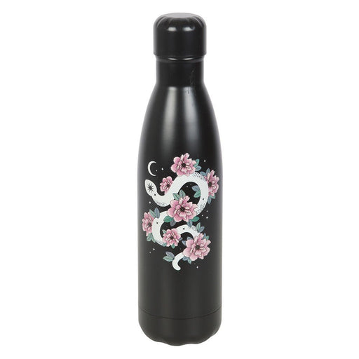 Floral Snake Print Metal Water Bottle - Something Different Gift Shop