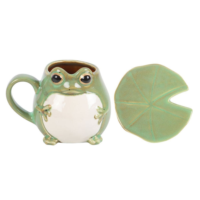 Frog Shaped Mug and Lily Pad Saucer - Something Different Gift Shop