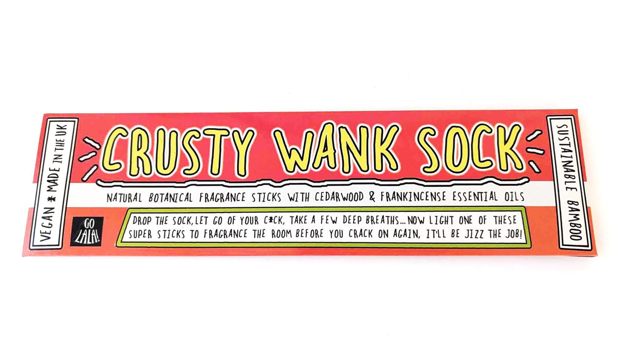 Go La La Crusty Wank Sock Incense Sticks - Something Different Gift Shop