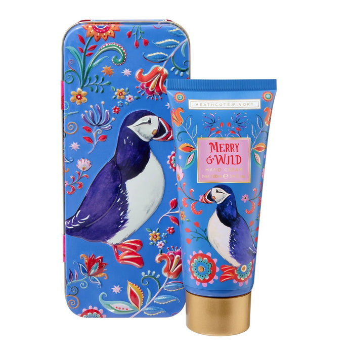 Heathcote & Ivory Merry and Wild Hand Cream in Tin Gift Set, 100ml - Something Different Gift Shop