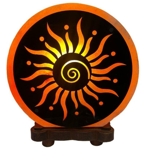 Himalayan Salt Lamp Crafted - Spiral Sun - Something Different Gift Shop