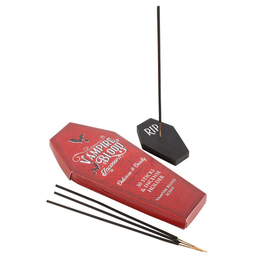 Incense Stick Set - Dragons Blood & Coffin Holder - Something Different Gift Shop