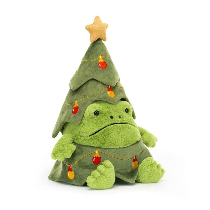 Jellycat Christmas Tree Ricky Rain Frog - Something Different Gift Shop