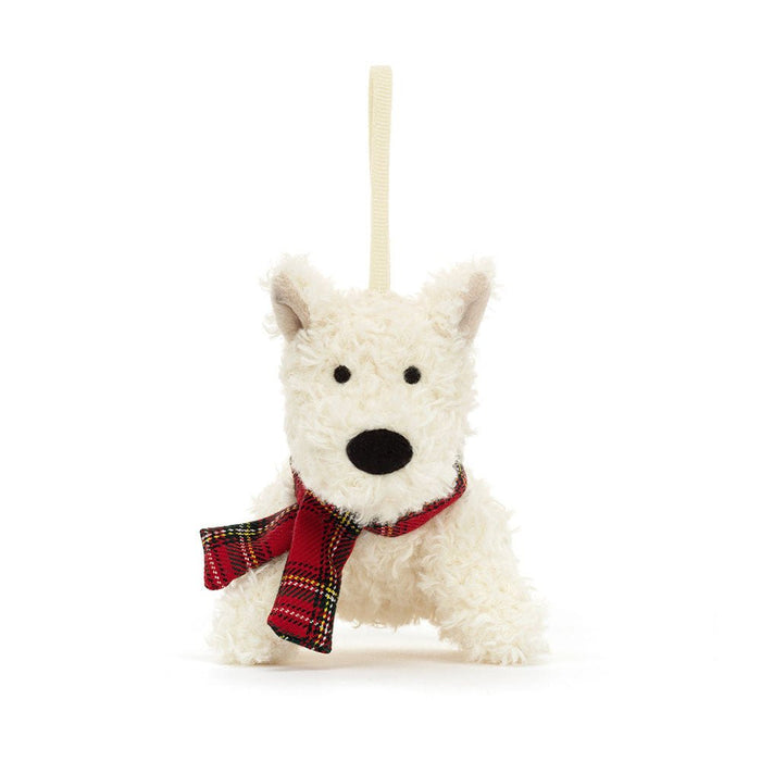 Jellycat Munro Scottie Dog Decoration - Something Different Gift Shop