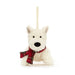 Jellycat Munro Scottie Dog Decoration - Something Different Gift Shop