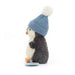 Jellycat Peanut Penguin Snowboarding - Something Different Gift Shop