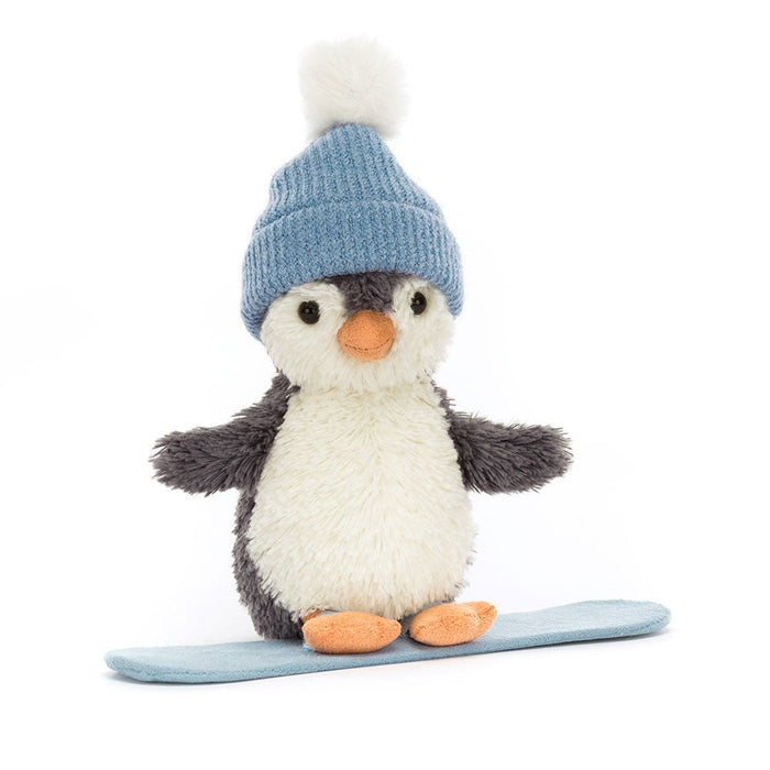 Jellycat Peanut Penguin Snowboarding - Something Different Gift Shop