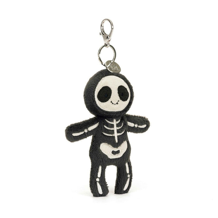 Jellycat Skeleton Bob Bag Charm - Something Different Gift Shop