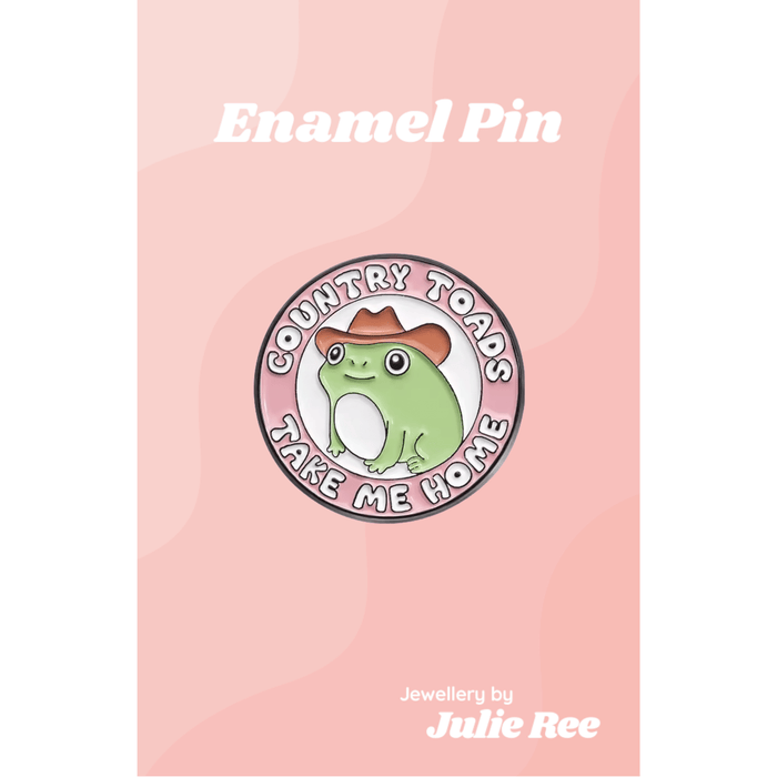 Julie Ree Enamel Pin - Country Toads - Something Different Gift Shop