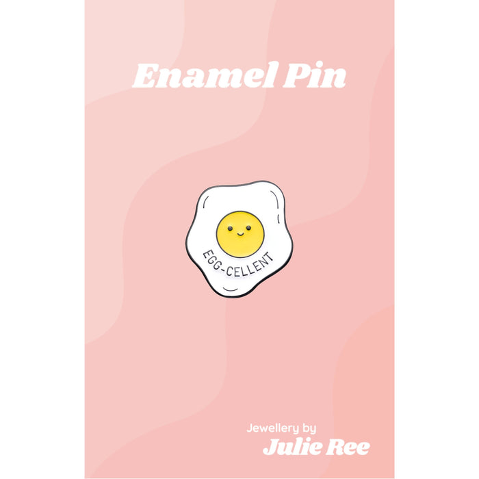 Julie Ree Enamel Pin - Egg - Cellent - Something Different Gift Shop