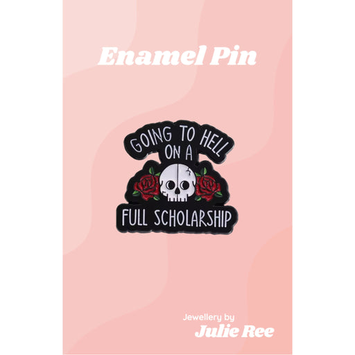 Julie Ree Enamel Pin - Full Scholarship - Something Different Gift Shop