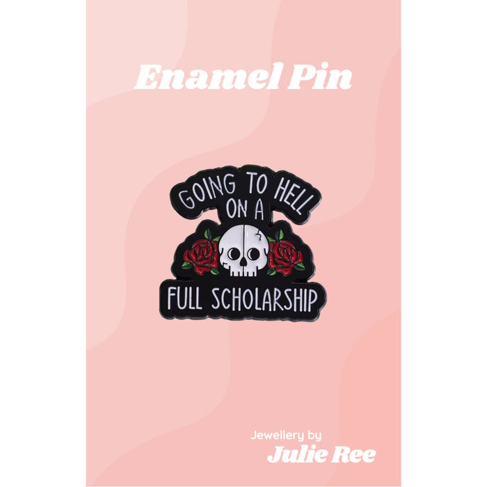 Julie Ree Enamel Pin - Full Scholarship - Something Different Gift Shop