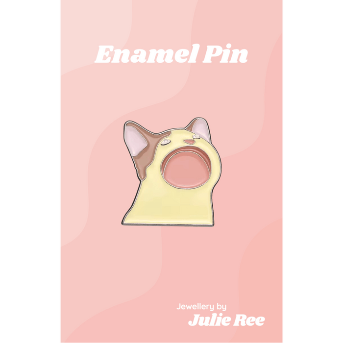 Julie Ree Enamel Pin - Pop Cat - Something Different Gift Shop