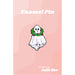 Julie Ree Enamel Pin - Wreath Ghost - Something Different Gift Shop