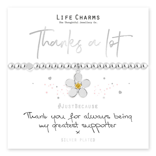 Life Charms Just Because Bracelet - Thanks A Lot - Something Different Gift Shop