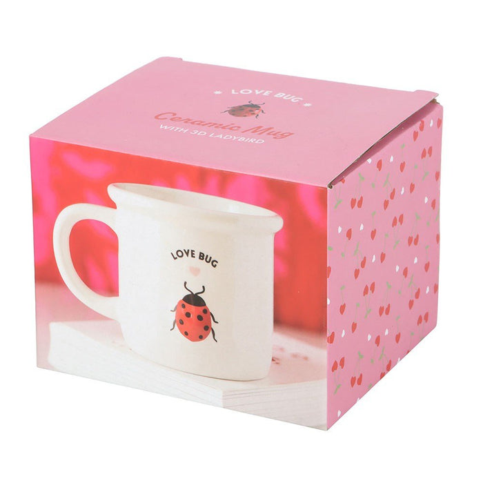 Love Bug Mug with 3D Ladybird - Something Different Gift Shop