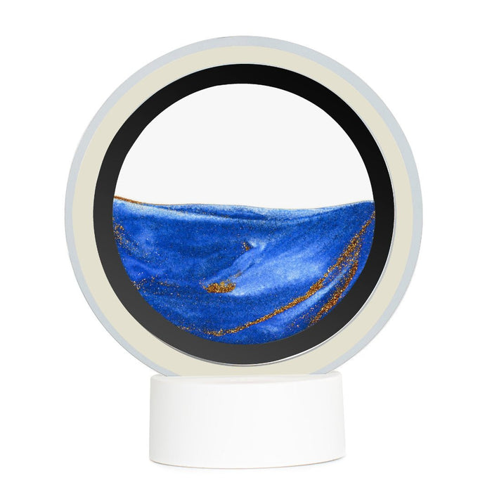 Moodscape Mirrored Ring Sand Picture - Blue - Something Different Gift Shop