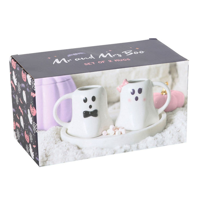 Mr & Mrs Boo Ceramic Mug Set - Something Different Gift Shop