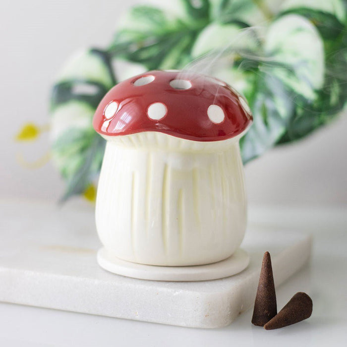 Mushroom Incense Cone Burner - Something Different Gift Shop