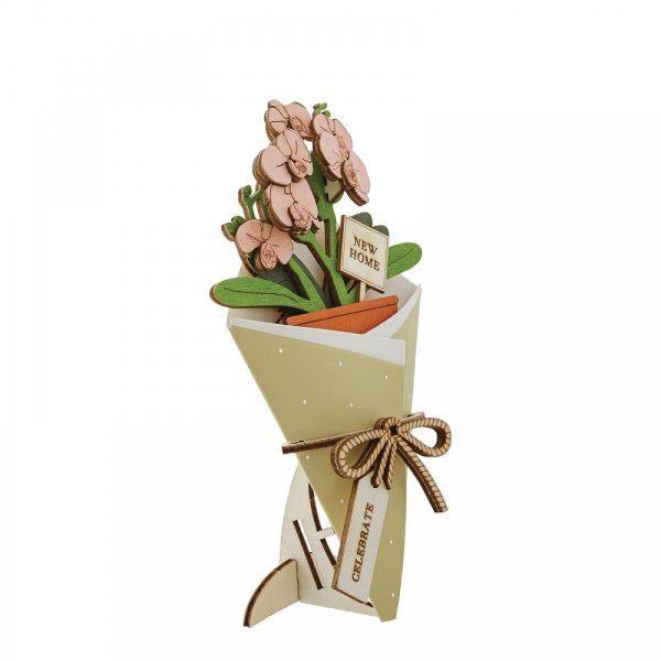 New Home 3D Flower Figurine Card - Something Different Gift Shop