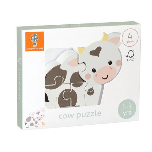 Orange Tree Toys - Cow Wooden Puzzle - Something Different Gift Shop