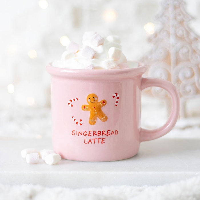 Pink Gingerbread Latte Mug - Something Different Gift Shop