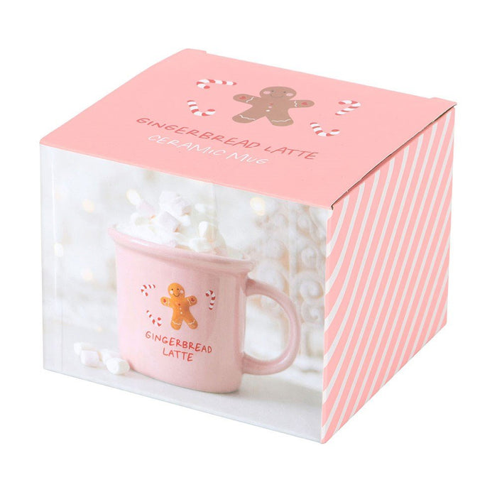 Pink Gingerbread Latte Mug - Something Different Gift Shop