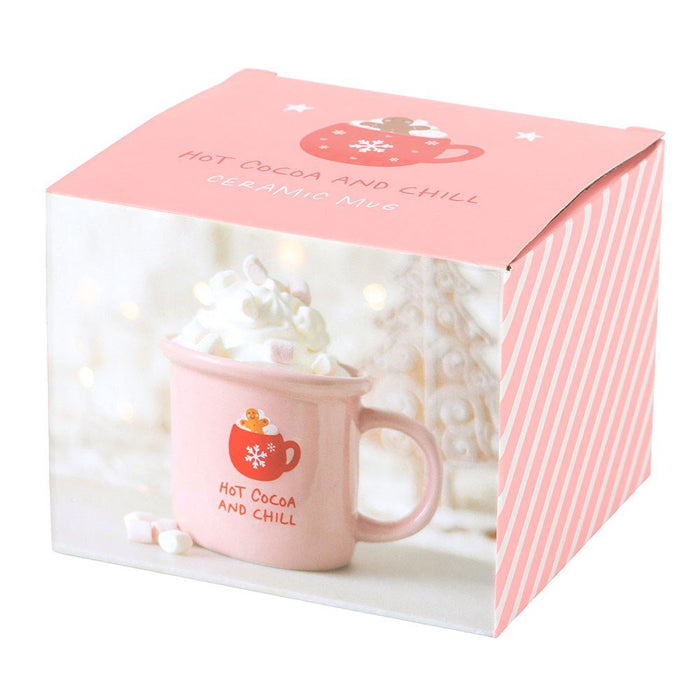 Pink Hot Cocoa & Chill Mug - Something Different Gift Shop