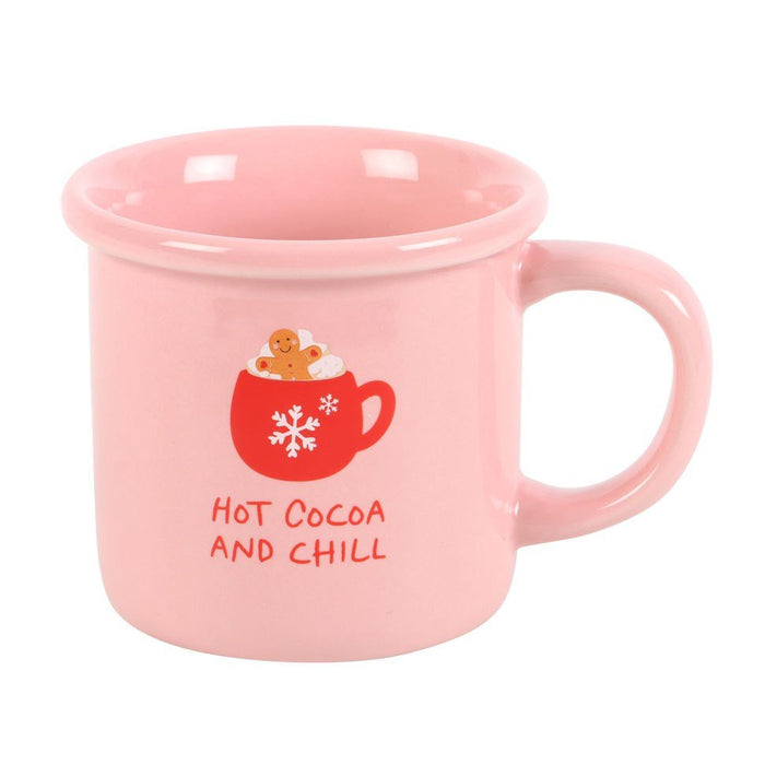 Pink Hot Cocoa & Chill Mug - Something Different Gift Shop