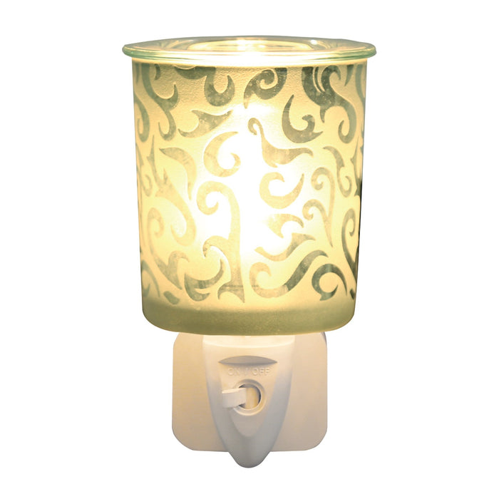 Plug In Wax Warmer - Green Swirl - Something Different Gift Shop