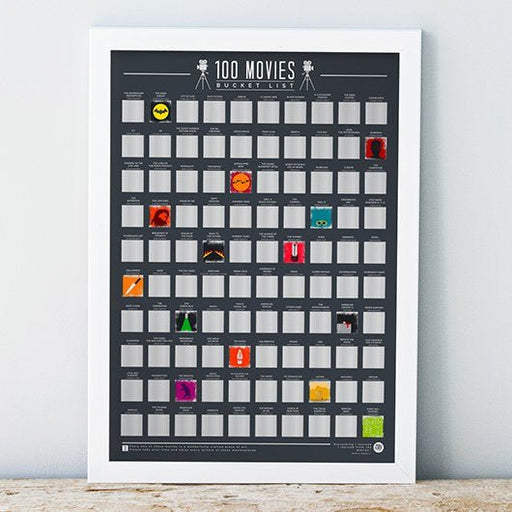 Scratch Poster - 100 Movies Bucket List - Something Different Gift Shop