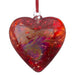 Sienna Glass 8cm Friendship Heart - Red - Something Different Gift Shop