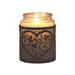 Tealight Wax Melter and Candle Holder - Black & Gold Silhouette Heart - Something Different Gift Shop