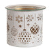 Tealight Wax Melter and Candle Holder - White & Gold Silhouette Baubles - Something Different Gift Shop