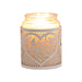 Tealight Wax Melter and Candle Holder - White & Gold Silhouette Heart - Something Different Gift Shop