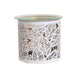 Tealight Wax Melter and Candle Holder - White Leaves - Something Different Gift Shop