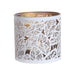 Tealight Wax Melter and Candle Holder - White Leaves - Something Different Gift Shop