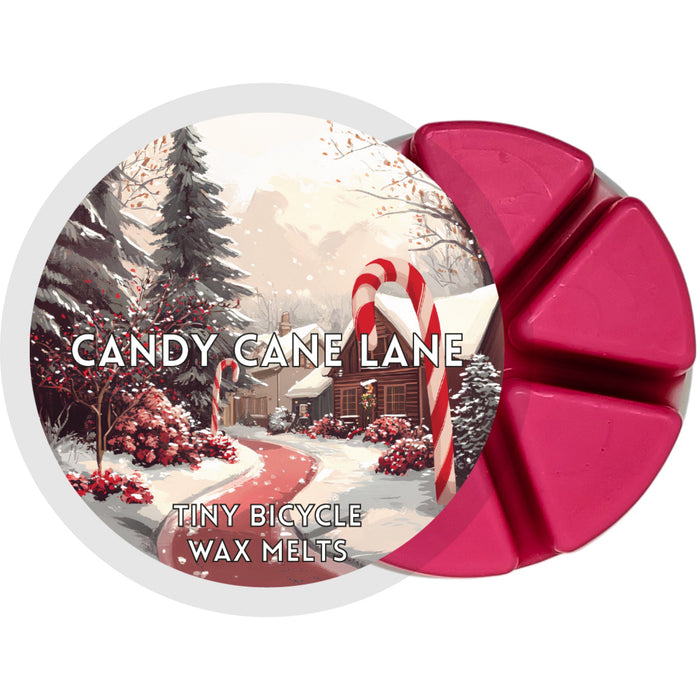 Tiny Bicycle Candy Cane Lane Segment Wax Melt - Something Different Gift Shop